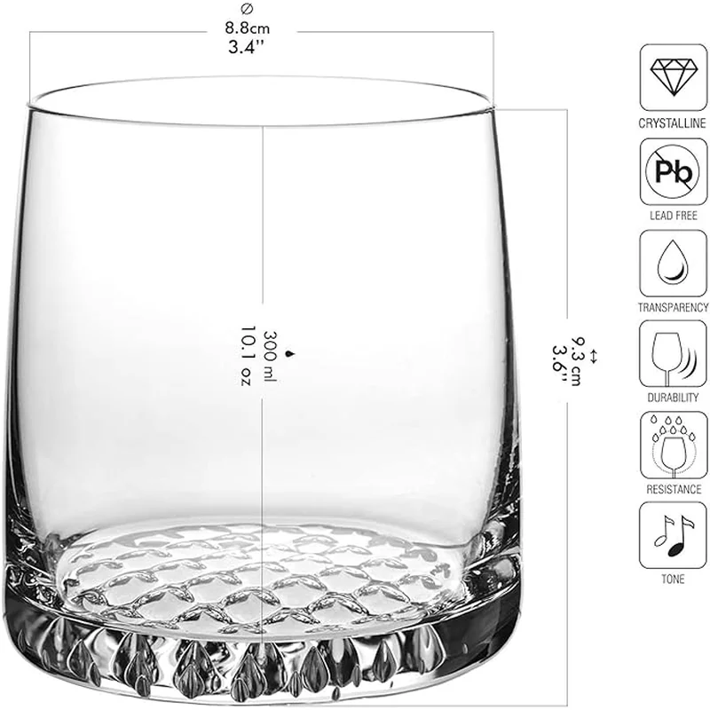 KROSNO Fiord – zestaw karafka i szklanki do whisky - obrazek 3