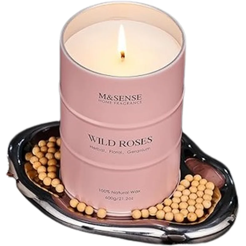 M&SENSE – świeca zapachowa Dzika Róża 600 g - obrazek 2