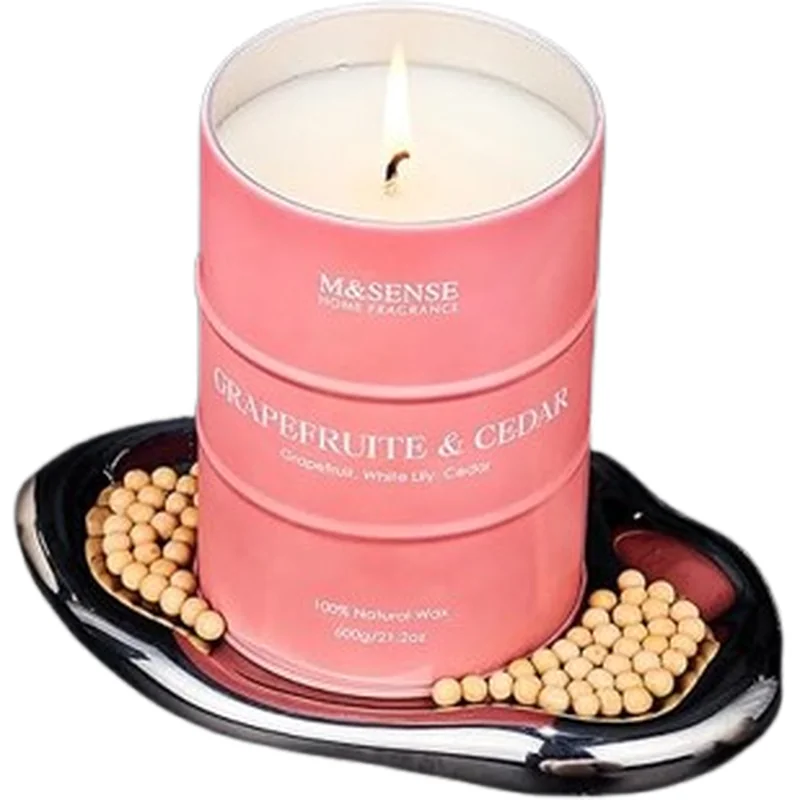 M&SENSE – świeca zapachowa Grejpfrut & Cedr 600 g - obrazek 2