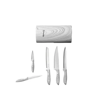 Zestaw noży kuchennych D.Perlla z blokiem akacjowym