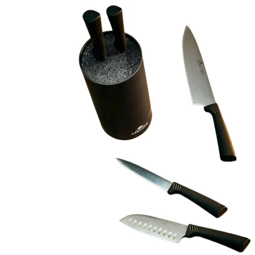 Zestaw noży Gerlach Smart Black w bloku - obrazek 2