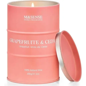 M&SENSE – świeca zapachowa Grejpfrut & Cedr 600 g