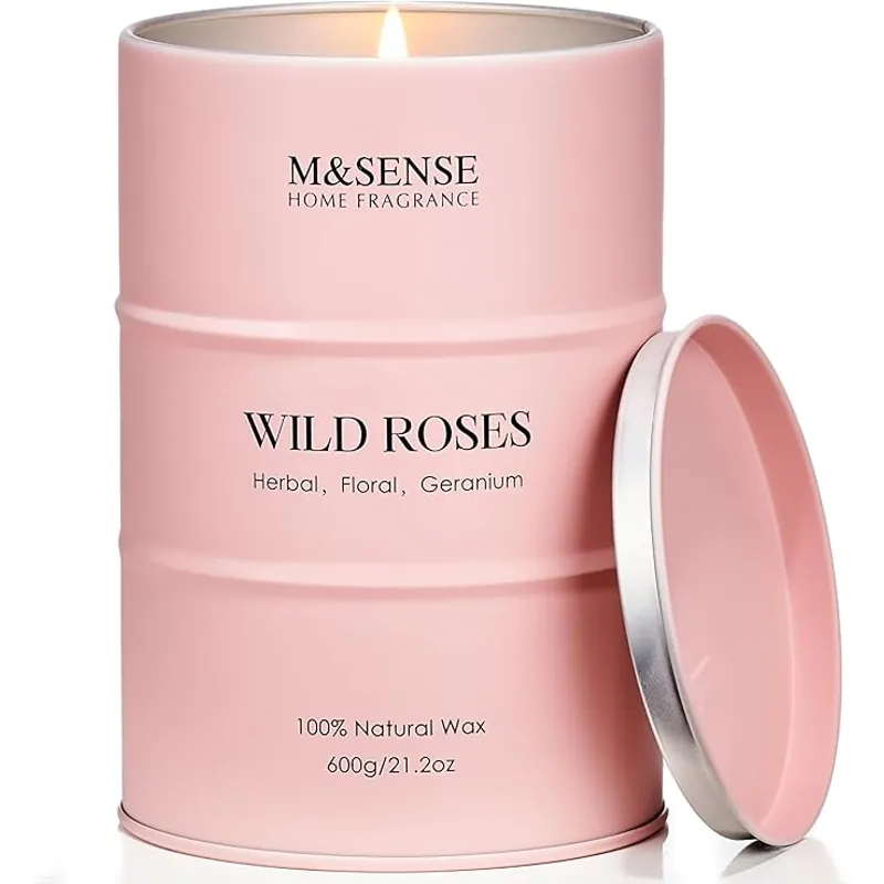 M&SENSE – świeca zapachowa Dzika Róża 600 g